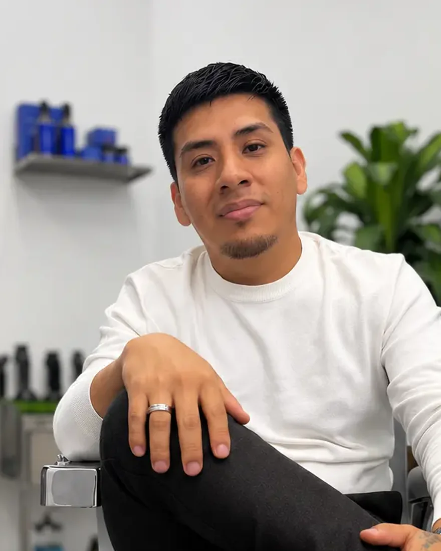 Steven Garcia, barber at Pavem's Barbershop